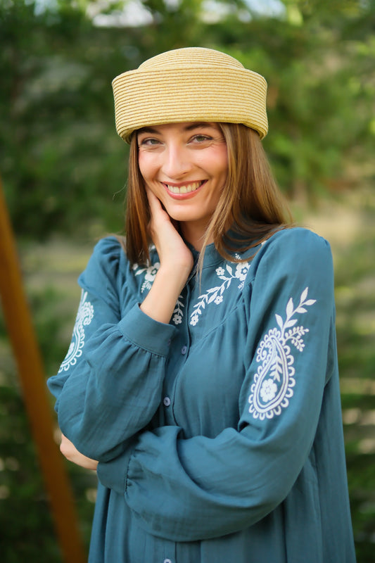 Sahra Elbise Petrol