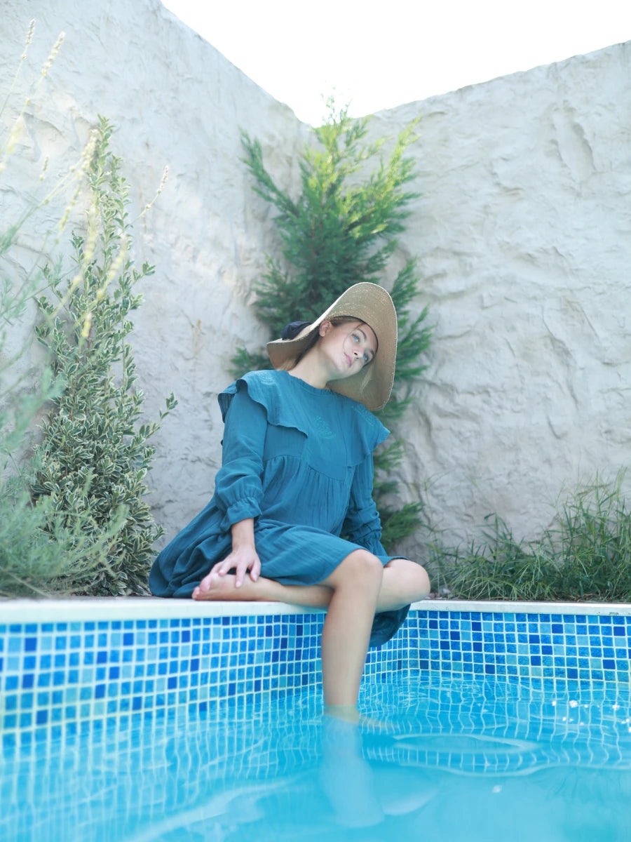 Kıyı Elbise Petrol