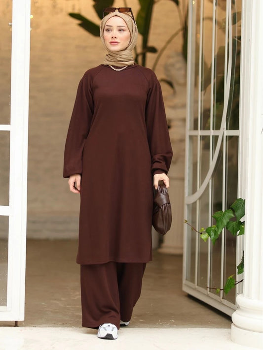 Viskon Selanik Triko Kahverengi