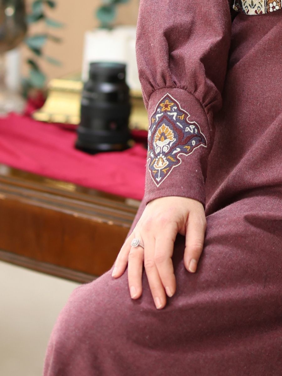 Mihrimah Elbise Bordo