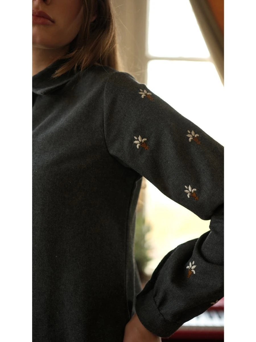 Parla Tunik Koyu Antrasit