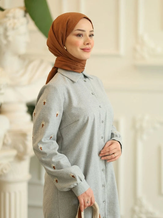 Parla Tunik Açık Gri