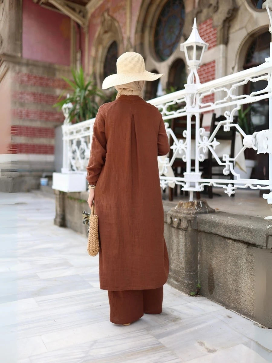 Elegan Takım Kahverengi