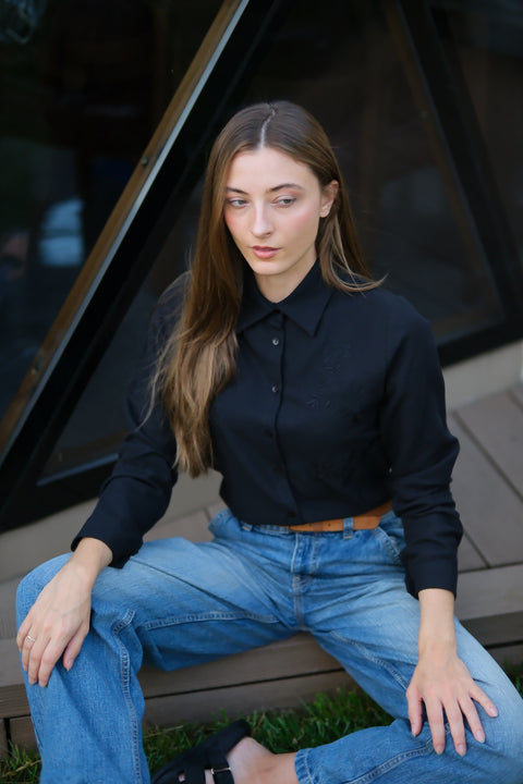 Hazel Gömlek Siyah