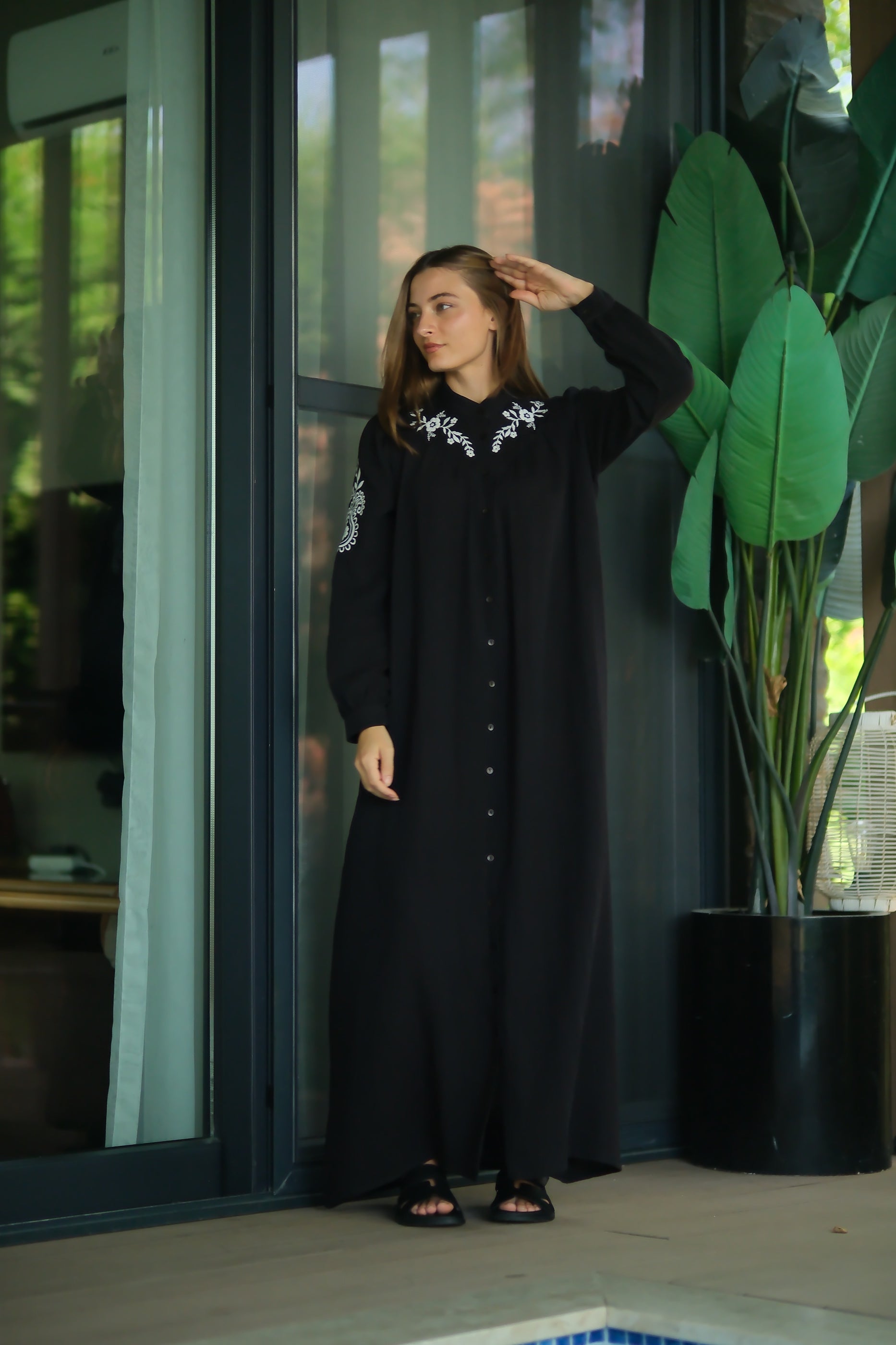 Sahra Elbise Siyah