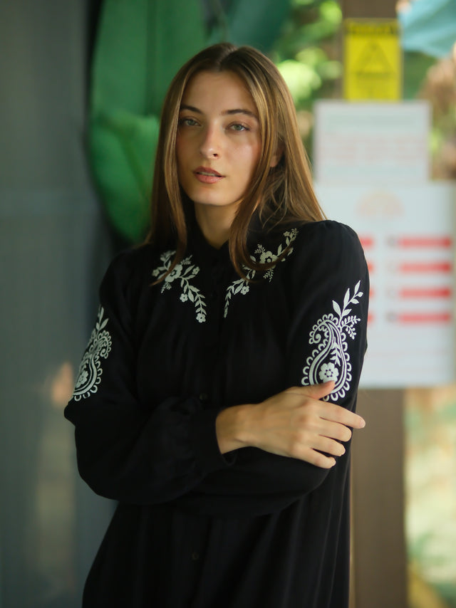 Sahra Elbise Siyah