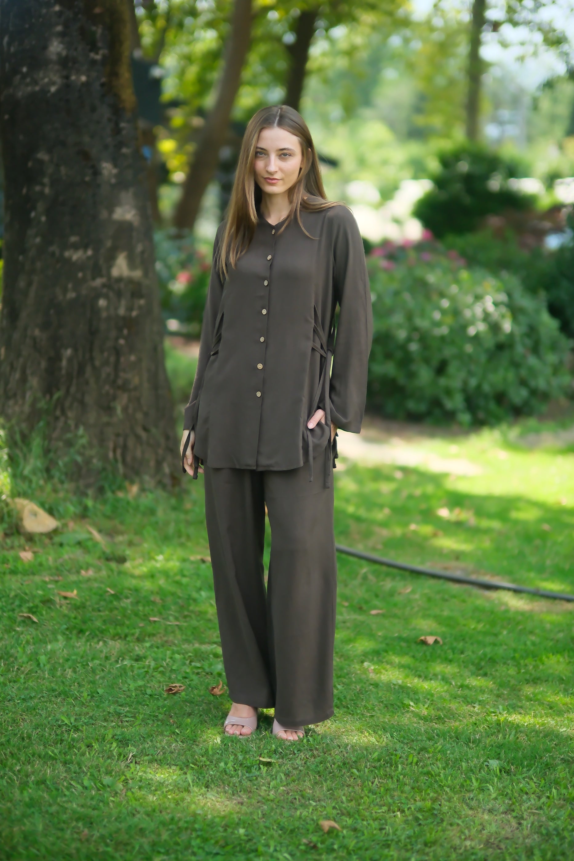Aya Takım Kahverengi