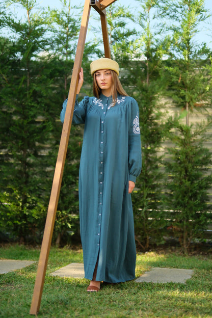 
Sahra Elbise Petrol