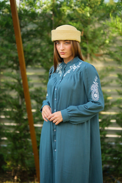 
Sahra Elbise Petrol