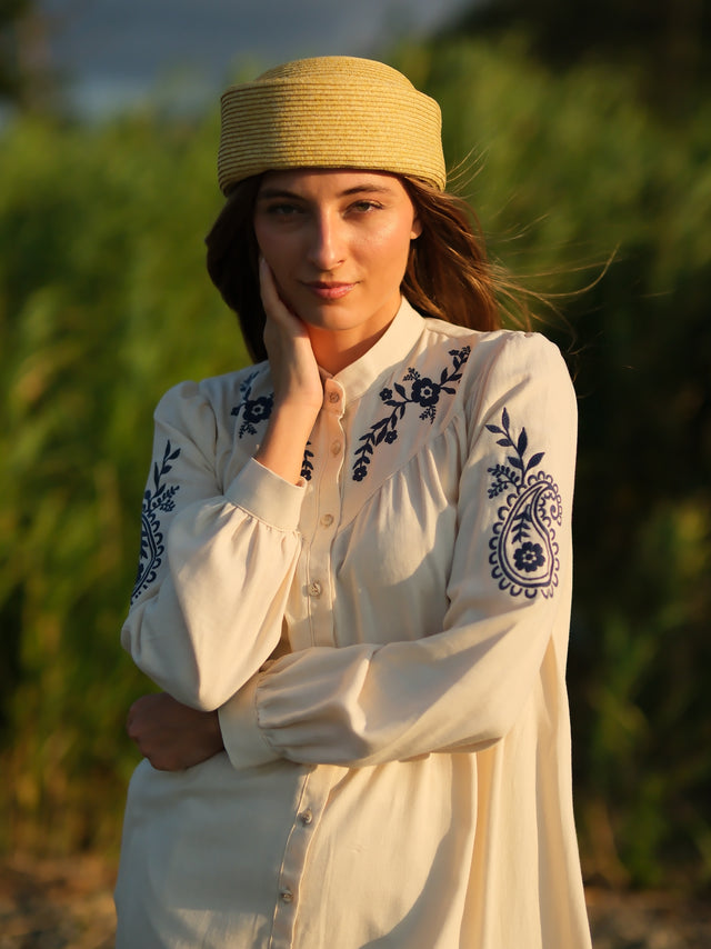 Sahra Elbise Ekru