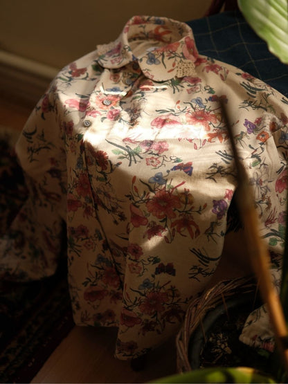 Floral Pamuk Gömlek