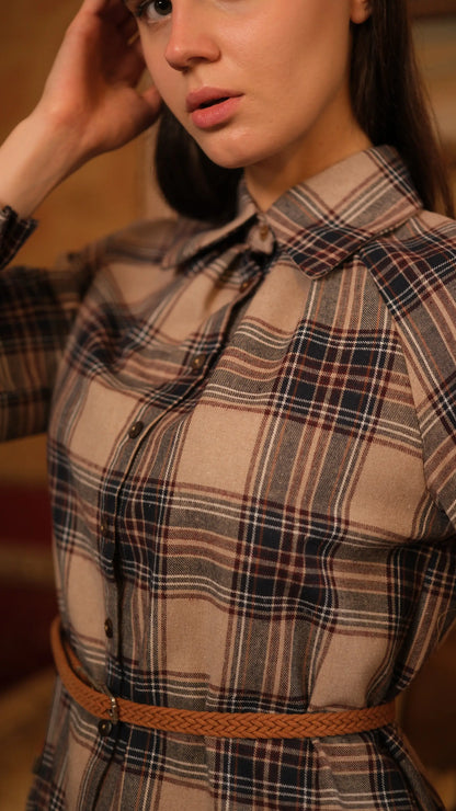 Mira Ekose Tunik - Bej/Laci