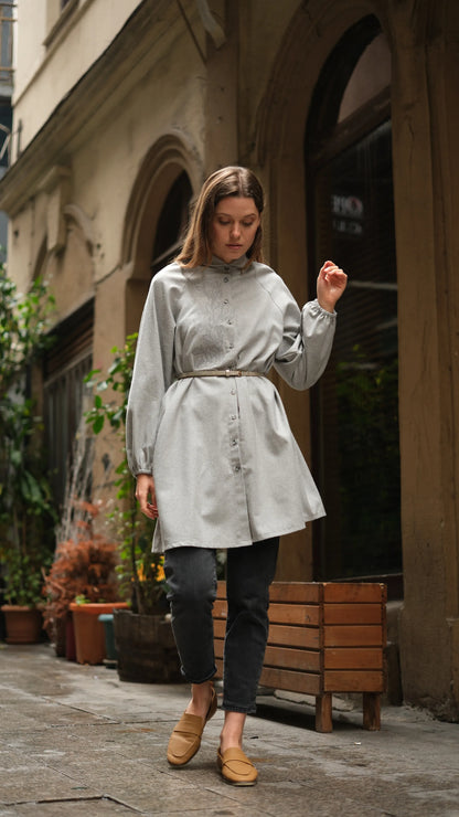 Magnolia Gömlek/Tunik Açık Gri