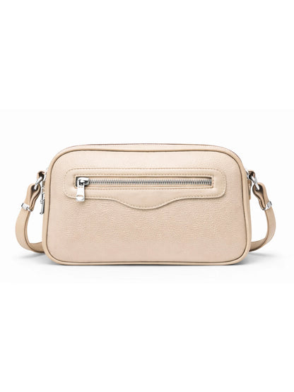 Peri Çapraz Askılı Mini Çanta Bej Renk