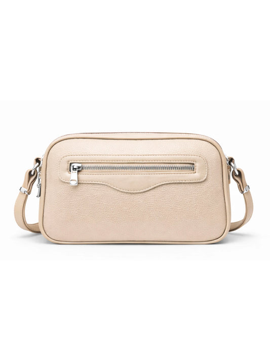 Peri Çapraz Askılı Mini Çanta Bej Renk