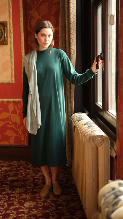 Kaşkorse Tunik Petrol + Crash Bambu Şal