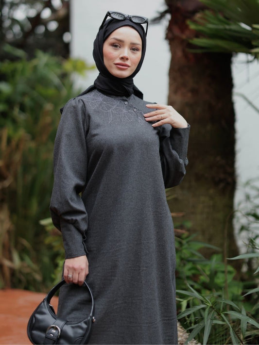 Şehrazat Tunik Koyu Antrasit