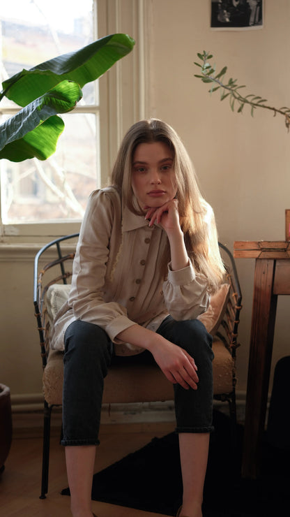 Çıtır Desen Nervürlü Gömlek