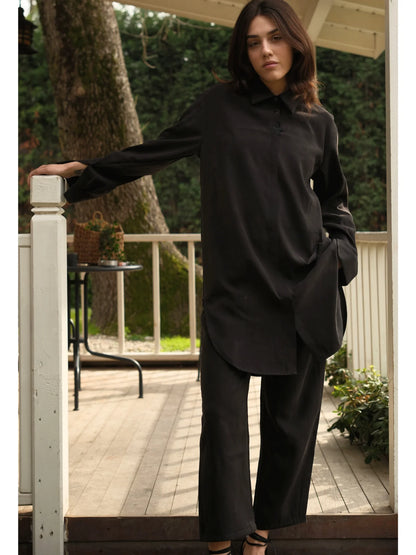 Tensel Kumaş Takım Siyah