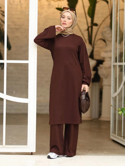 Viskon Selanik Triko Kahverengi