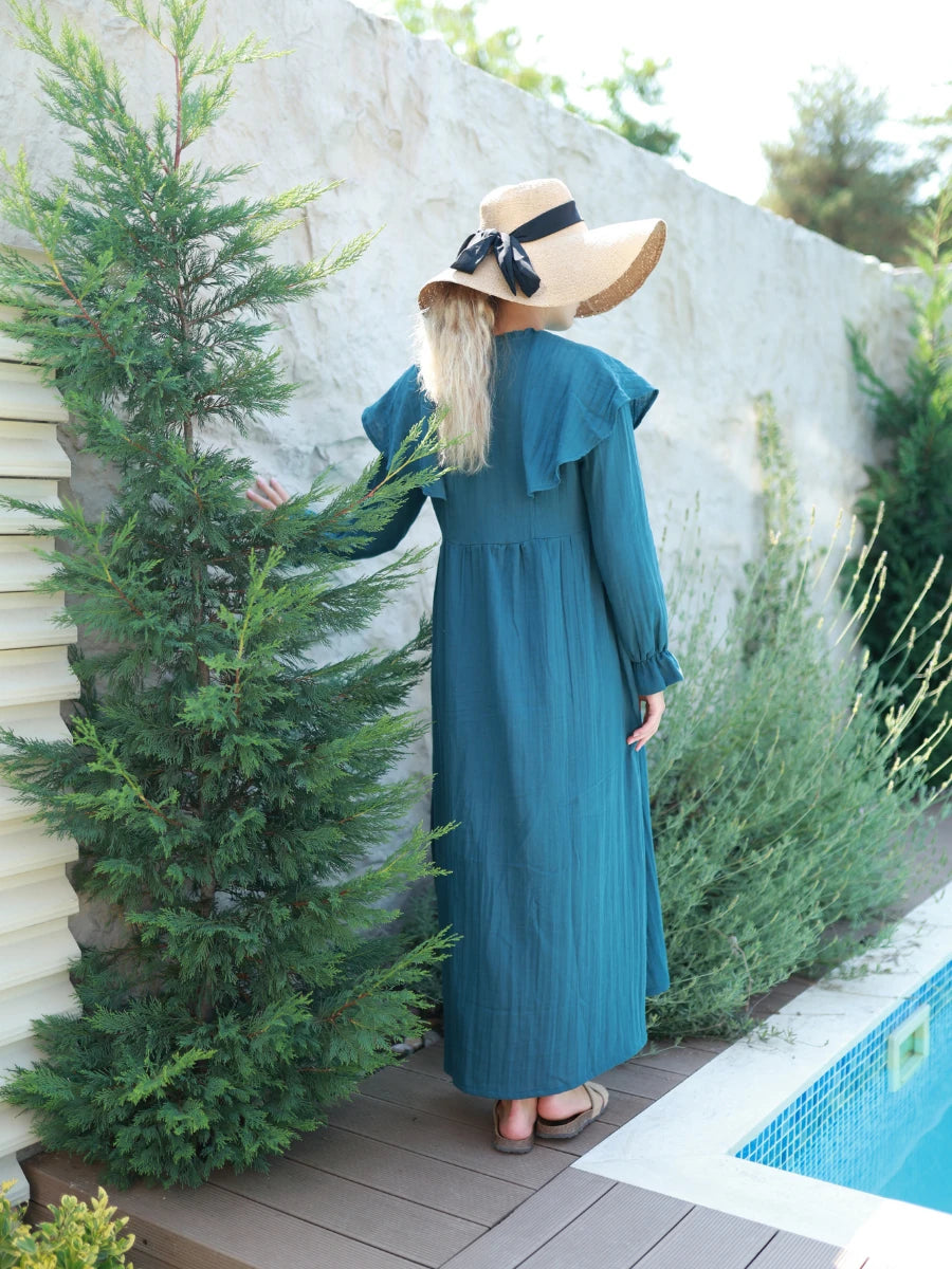 Kıyı Elbise Petrol