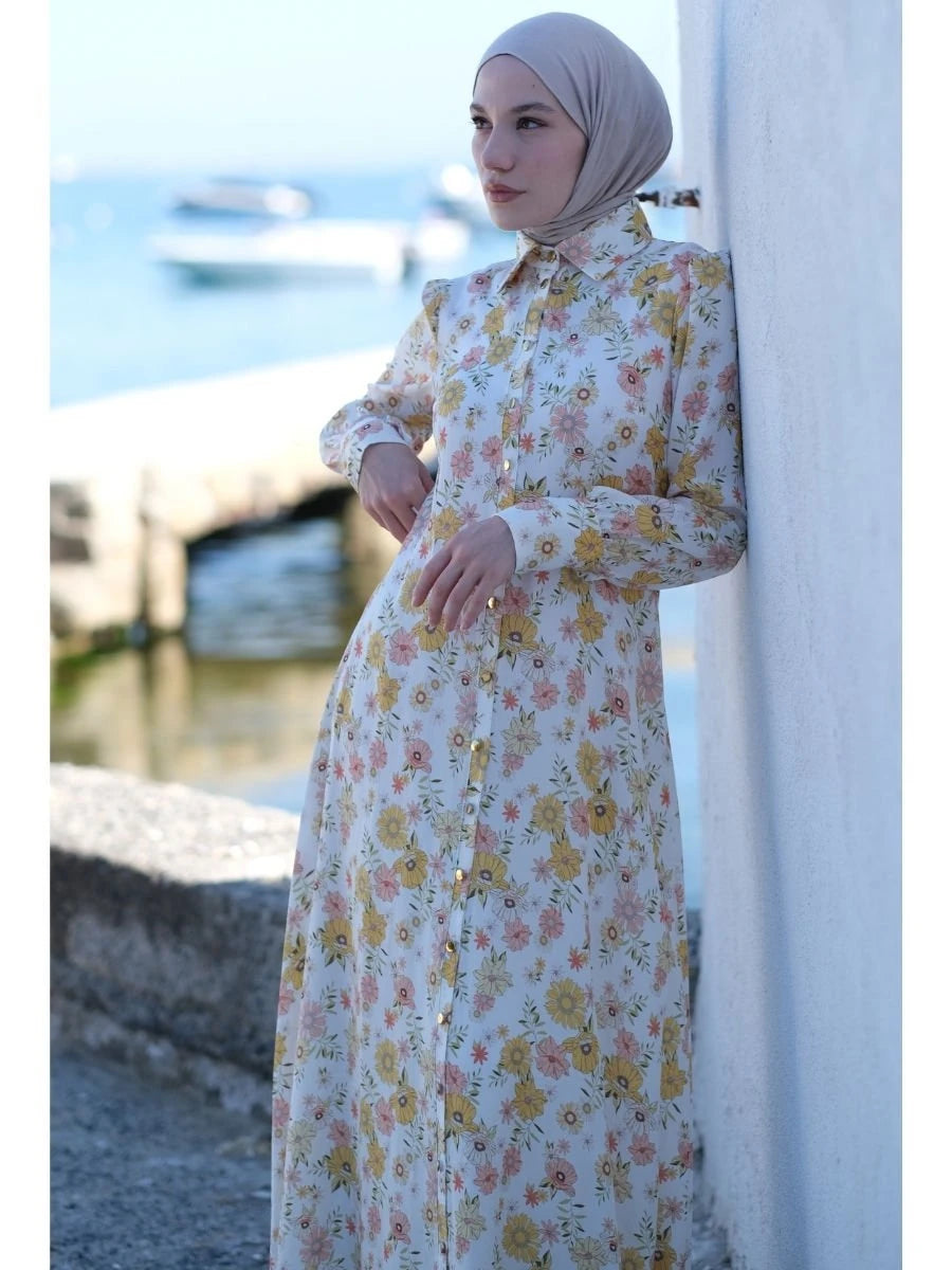 Sunshine Elbise Beyaz