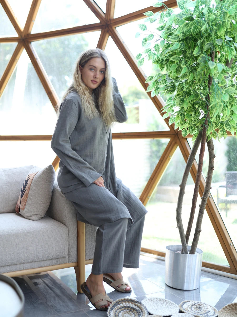 Best Takım Koyu Gri