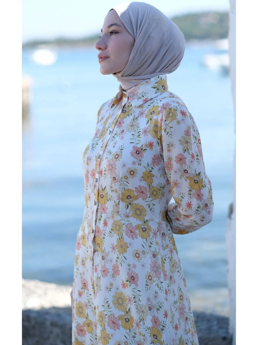 Sunshine Elbise Beyaz