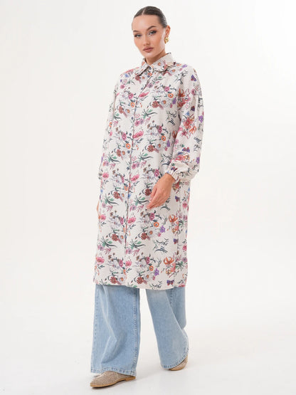 Floral Pamuk Tunik