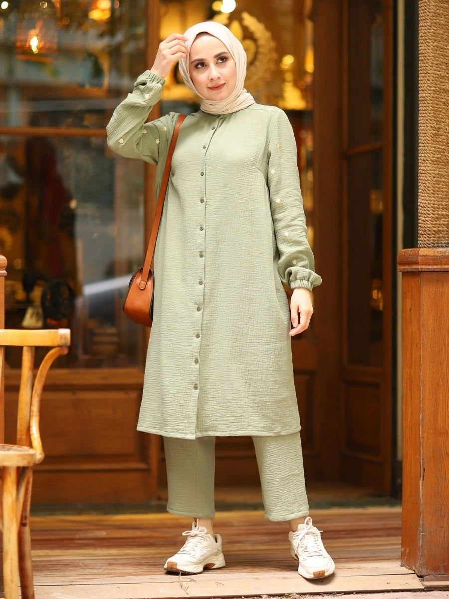 Müslin Takım Yeşil