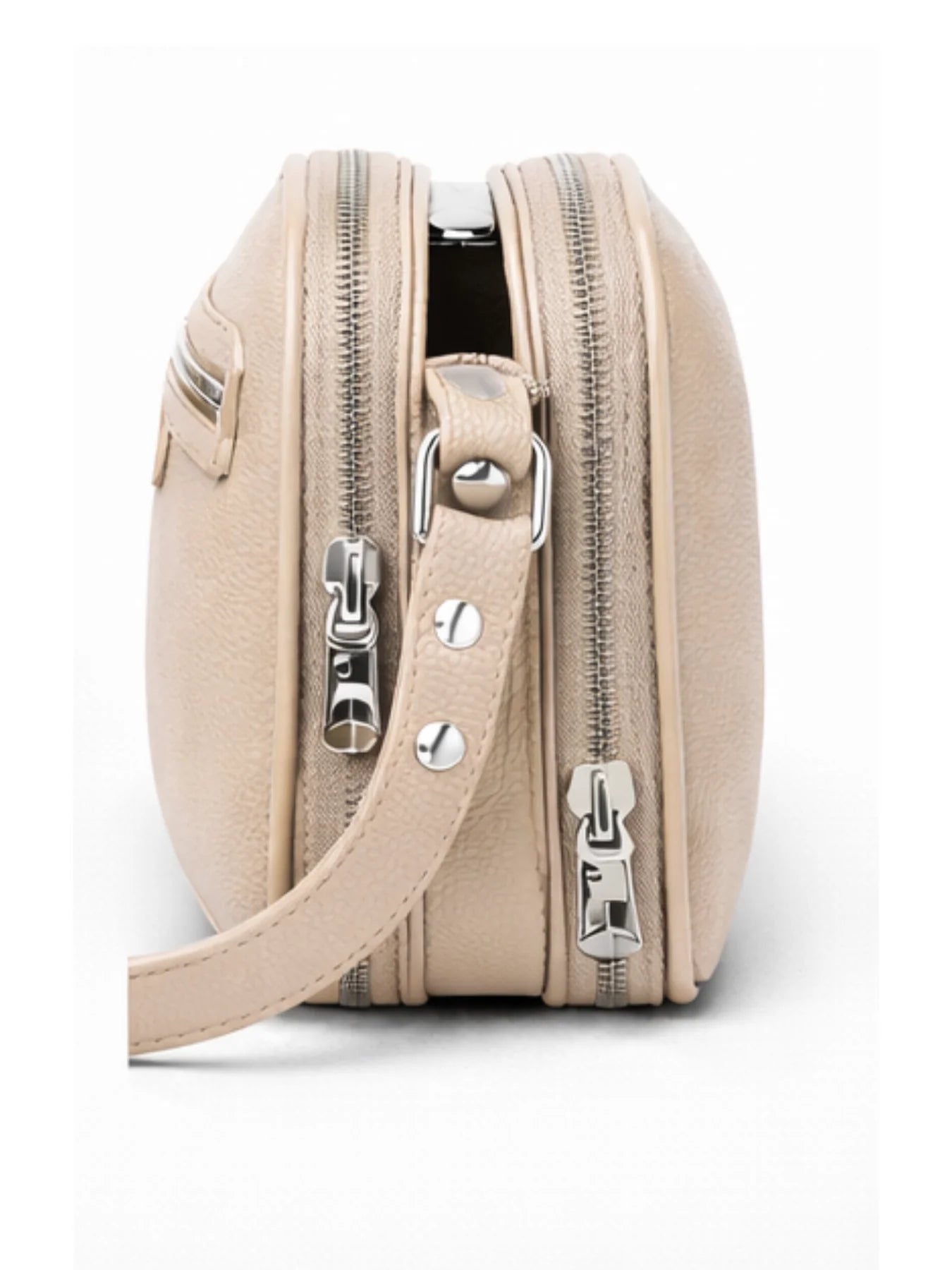 Peri Çapraz Askılı Mini Çanta Bej Renk