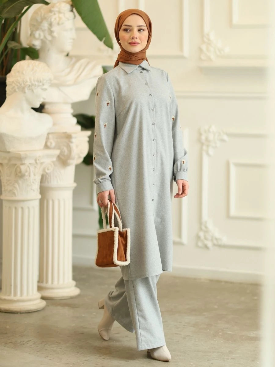 Parla Tunik Açık Gri