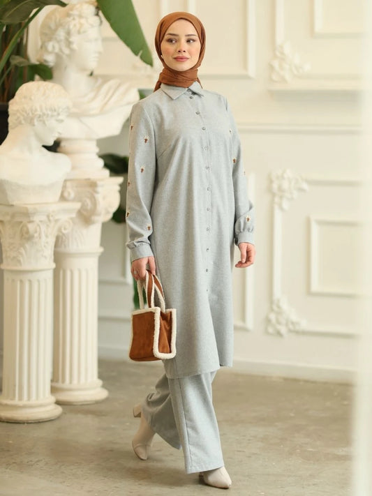 Parla Tunik Açık Gri