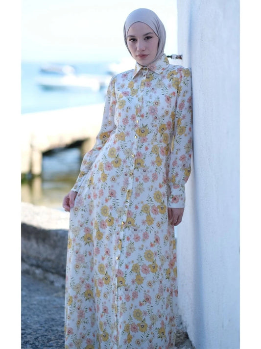 Sunshine Elbise Beyaz