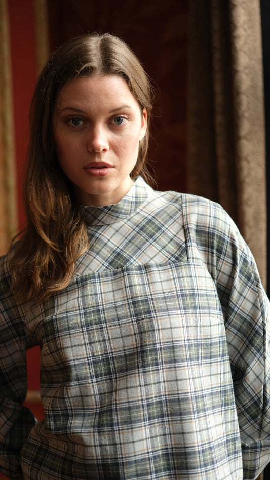 Bloom Ekose Bluz - Haki/Laci