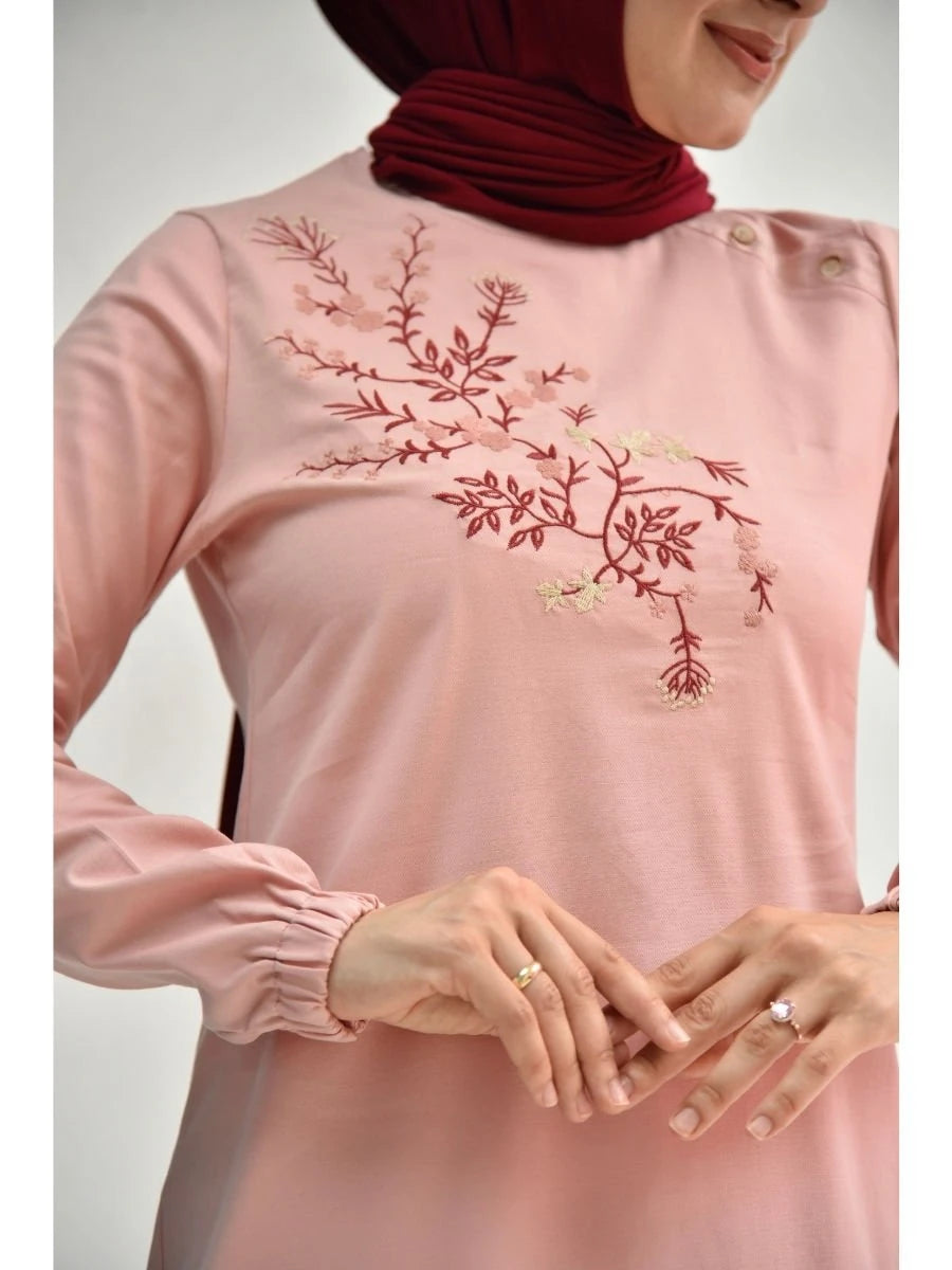 Çiçek Tunik Pembe