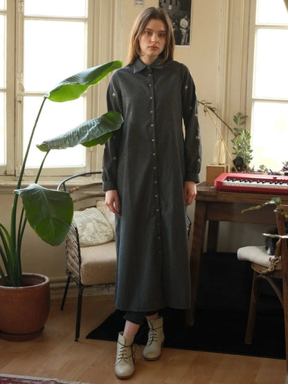 Parla Tunik Koyu Antrasit