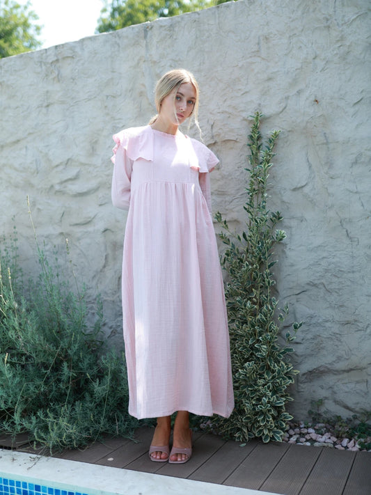 Kıyı Elbise Pudra