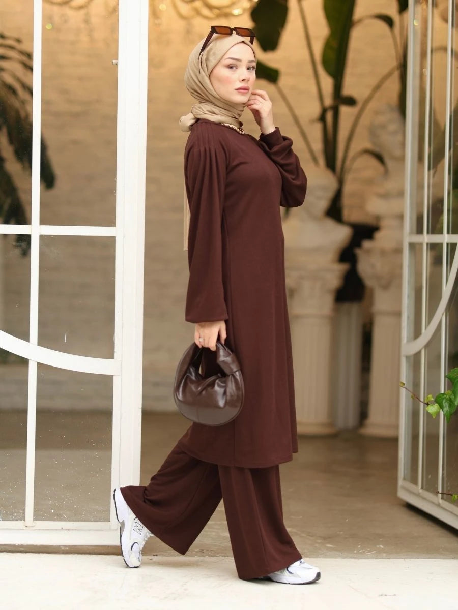 Viskon Selanik Triko Kahverengi