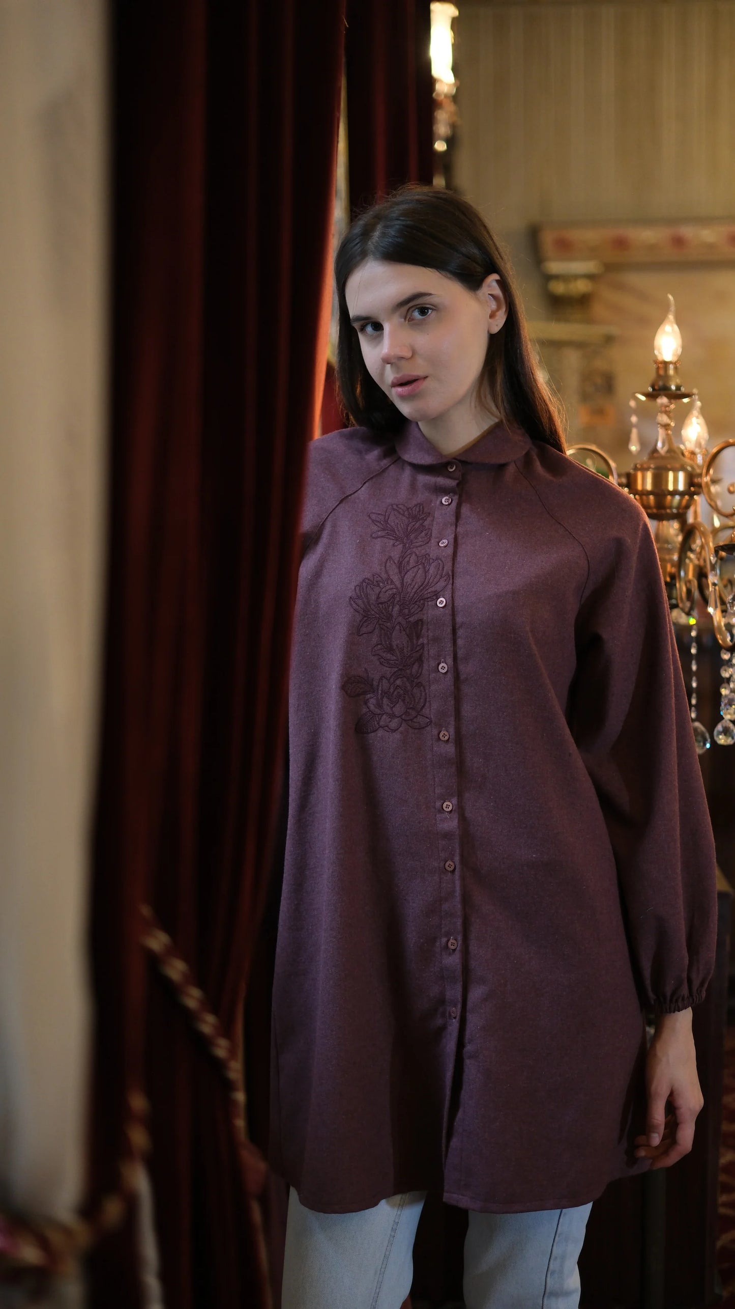 Magnolia Gömlek/Tunik Bordo