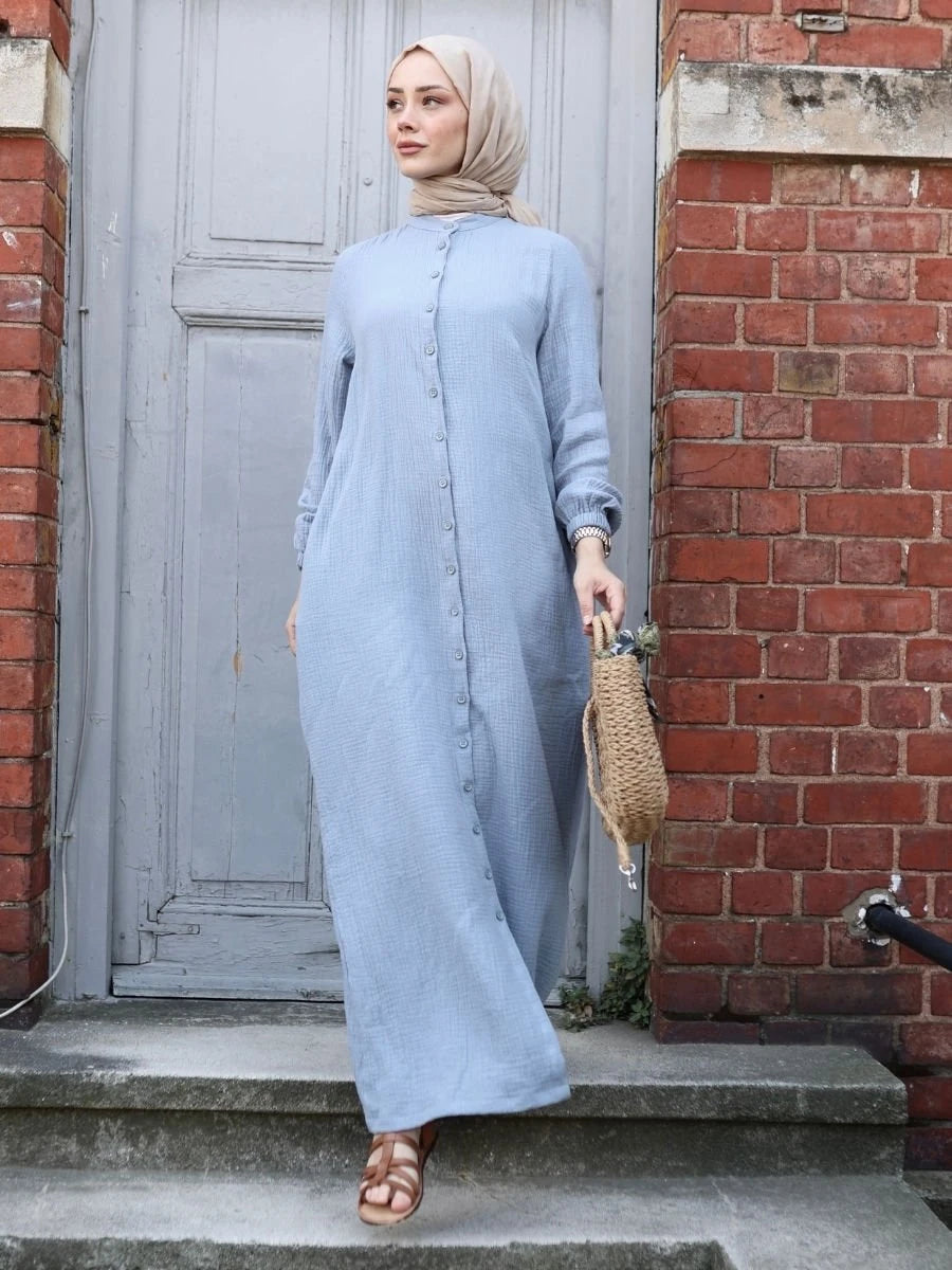 Elegan Elbise Mavi