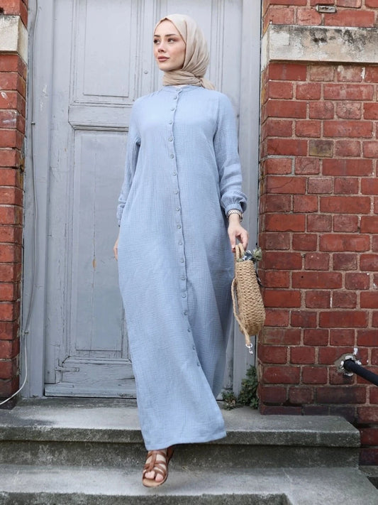 Elegan Elbise Mavi