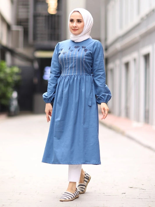 Lale Tunik Mavi