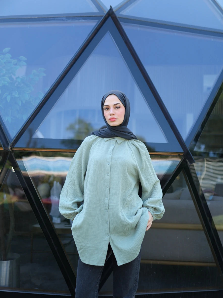 Müslin Gömlek Çağla