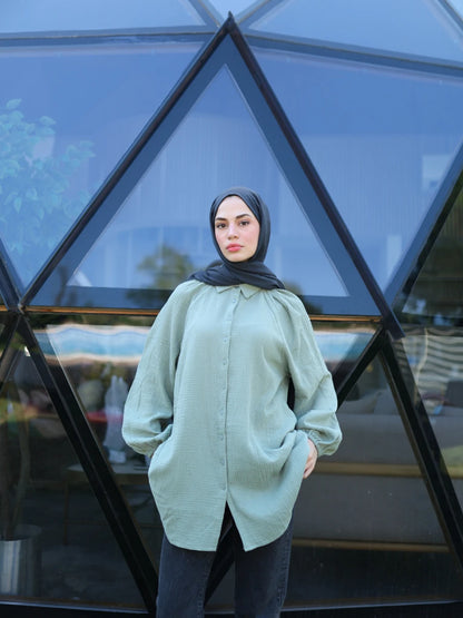 Müslin Gömlek Çağla