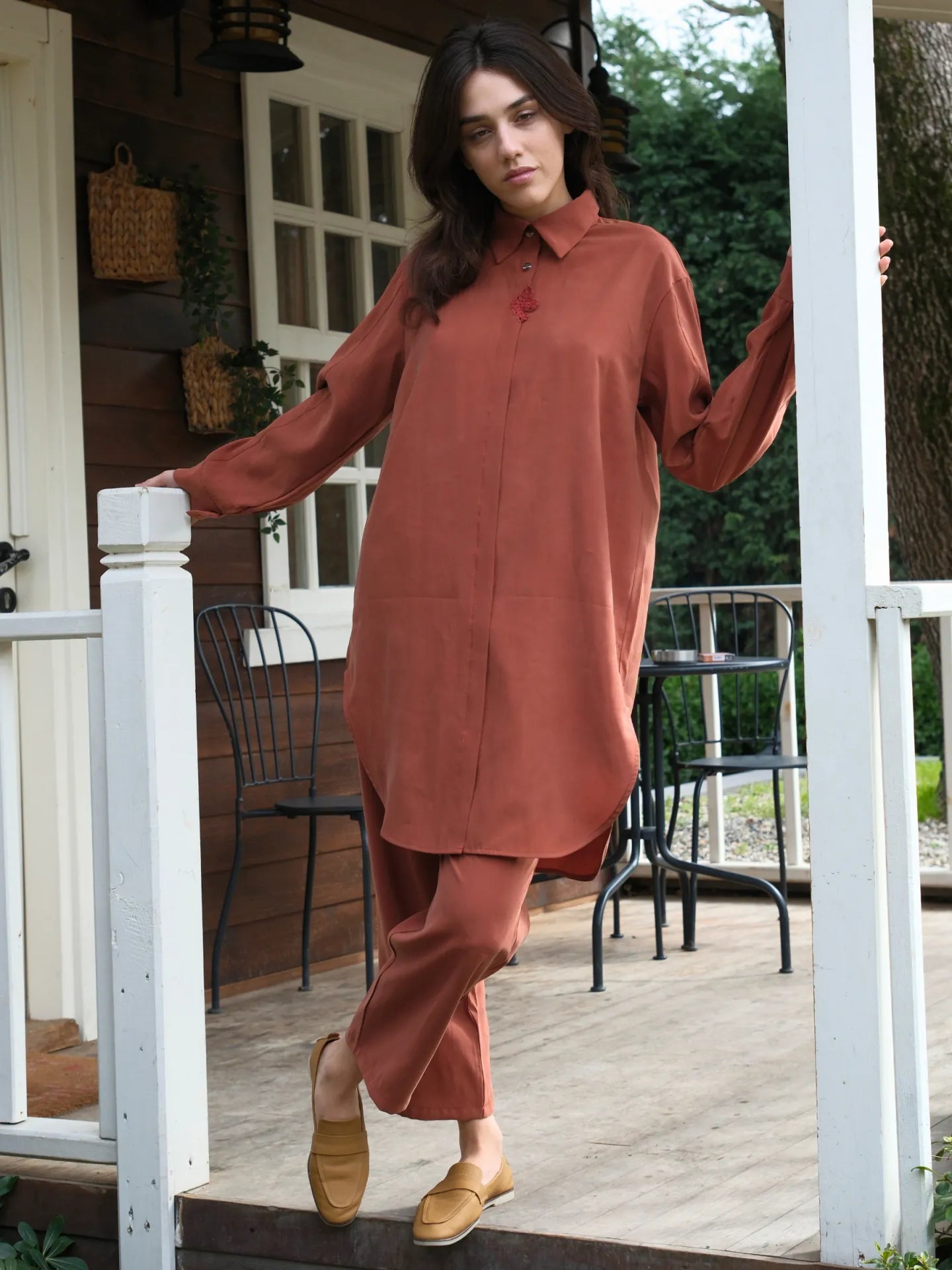 Tensel Kumaş Takım Tarçın