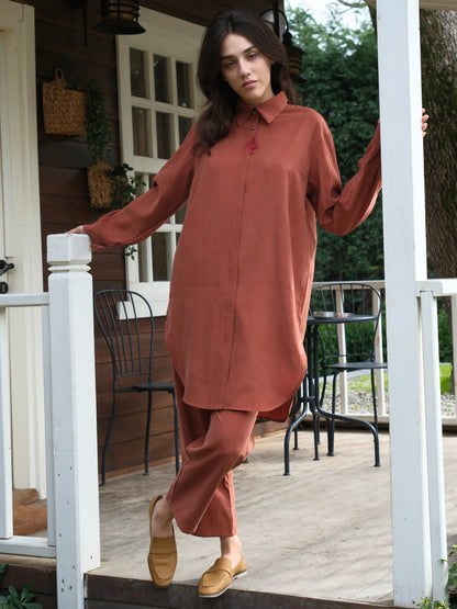 Tensel Kumaş Takım Tarçın