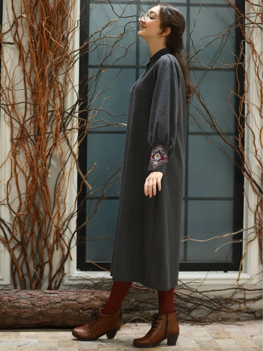 Goblen Yelekli Takım Gri