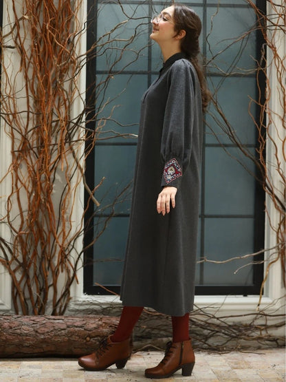 Goblen Yelekli Takım Gri