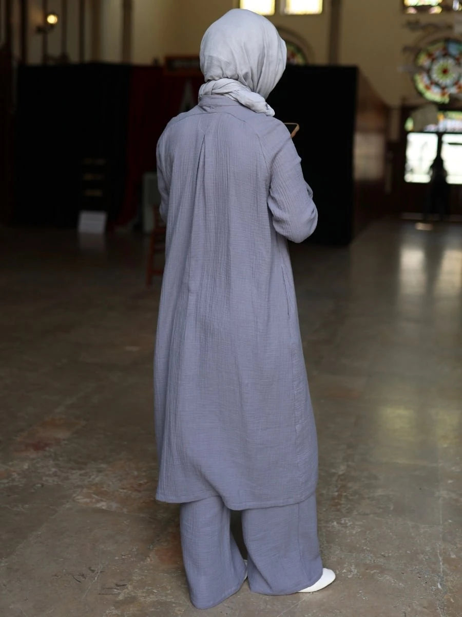 Elegan Takım Koyu Gri